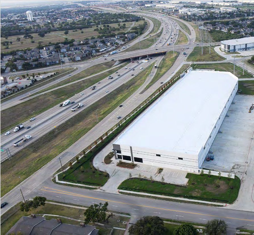 161 Airport Center — aerial along SH-161 frontage